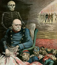 Karikeret portræt af Otto von Bismarck