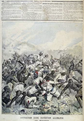 Ødelæggelse af en tysk ekspedition til Afrika - i "" Le Petit Journal"" af 03/10/1891