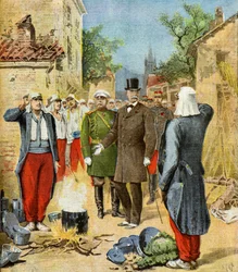 Felix Faure ved de store manøvrer,1895 (Illustration)