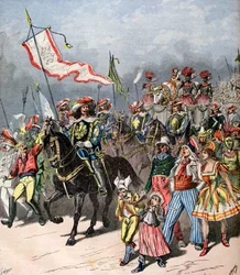 Fransk karneval af den fedede okse, i tidligere tider, 1891