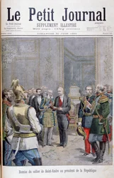 Overdragelse af collier de Saint André til republikkens præsident, 1895