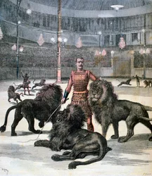 Løvetæmning på Lhipodrome, Paris, 1891