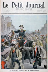 Paul Déroulède griber General Rogets hovedtøj, Paris, 1899