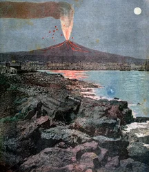 Etnas udbrud, Sicilien, 1892