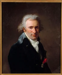 Portræt af Jean Baptiste Canthaney dit Clery (1759-1809) valet de chambre til Louis XVI ved templet Maleri af Henri Pierre Danloux (1753-1809) 1798 Søn. 0,65x0,54m