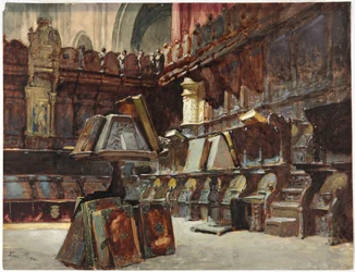 Korboder i en spansk katedral
