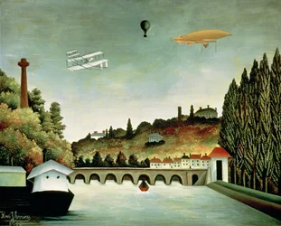 Udsigt over broen ved Sevres og bakkerne ved Clamart, St. Cloud og Bellevue, 1908