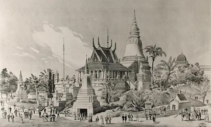 Det cambodjanske palads på Trocadero, verdensudstillingen i 1900