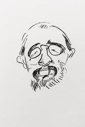 Henri Toulouse-Lautrec. Selvportræt.