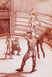 Akrobater (pastel)