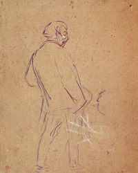Aristide Bruant synger i sin kabaret