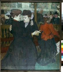 Ved Moulin-Rouge. De to dansere