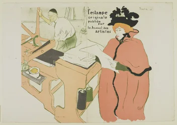 LEstampe Originale omslag, 1893 (farve litho på vævet papir)