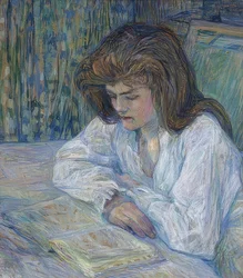 Den læsende kvinde (La Liseuse), 1889