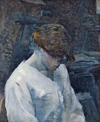 La Rousse i en hvid bluse, 1889