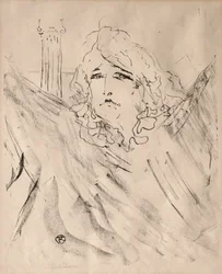 Portrætter af skuespillere og skuespillerinder: Tretten litografier: Sarah Bernhardt, 1898.