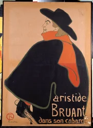 Plakat, der forestiller Aristide Sparrow (1851-1925) i sin kabaret. Litografi af Henri de Toulouse-Lautrec (Toulouse Lautrec) (1864-1901). 1893. Paris, Museum for Plakat og Reklame