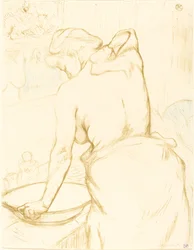Kvinde vasker sig selv (Femme qui se lave)