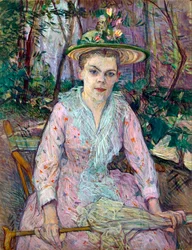 Kvinde med en paraply, 1889.