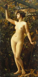 En bakkantinde, 1885