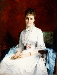 Portræt af en dame, 1877