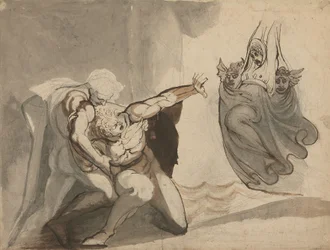 The Vision of Orestes (pen  blæk med grafit  vask på papir)
