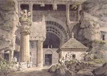 Gamle udgravninger ved Carli, plade XIV, indgraveret af Daniel Havell (1785-1826) 1809 (gravering)