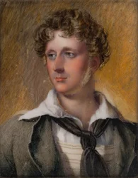 Portræt af viceadmiral den ærede. Charles Bridgeman, ca. 1817-60 (olie på elfenben)
