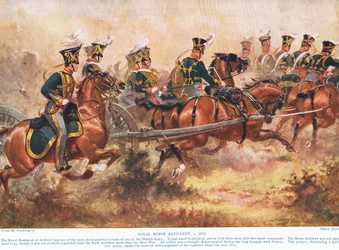 Det kongelige hesteartilleri, ca.1910
