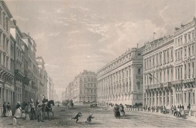 Rue du Chapeau Rouge, Bordeaux, midten af ​​det 19. århundrede.
