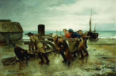 Hauling a Ship, 1887