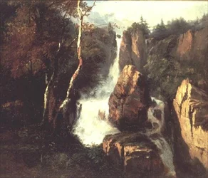 Et alpint vandfald