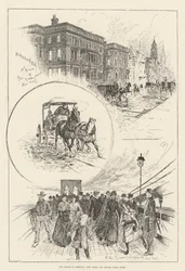 Vores kunstner i Amerika, New York City People going Home