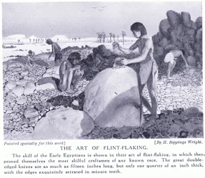 Kunsten at lave flint, ca. 1920
