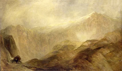 Snowdon (olie på lærred)