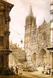 Rouen-katedralen, vestfronten
