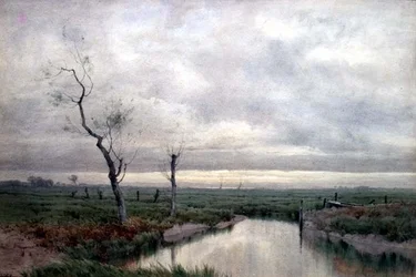 Coastal Marshlands (akvarel)