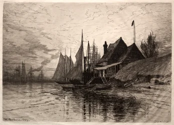 Aften, New York Harbor, 1884.