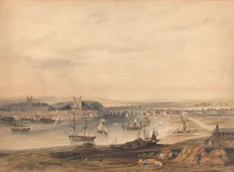 Udsigt over Rochester, byen og havnen