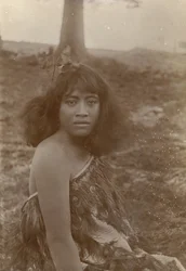 Maori-studie, ca. 1910 (sølvgelatineprint)