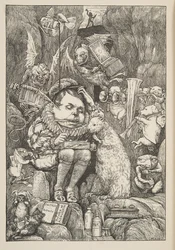 The Beaver bragte papir, portfolio og kuglepenne, fra The Hunting of the Snark, an Agony in Eight Fits, af Lewis Carroll, pub. 1876