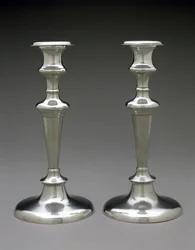Et par lysestager, ca. 1842-1847 (britannien)