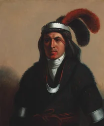 Coosa-Tustunnuggee (Creek) 1831 (Olie på lærred)