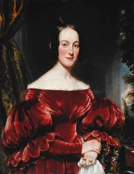 Portræt af fru Robert Lowden, ca.1837 (olie på panel)