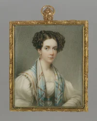 Portræt af en dame, ca. 1825 (akvarel)