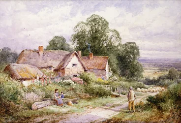 En fårebane nær Woburn, Bedfordshire