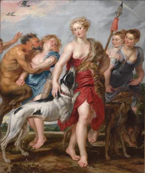 Diana og hendes nymfer på vej på jagt