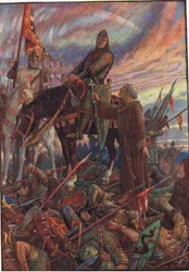 Efter slaget ved Hastings, illustration fra 