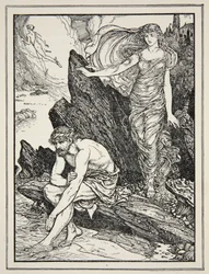 Calypso forbarmer sig over Ulysses, fra 