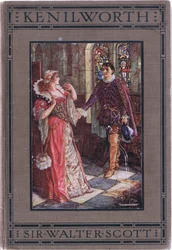Forside, illustration fra Kenilworth, ca. 1910